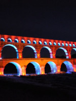 Les illuminations du pont du Gard