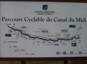 Vélo le long du Canal du Midi